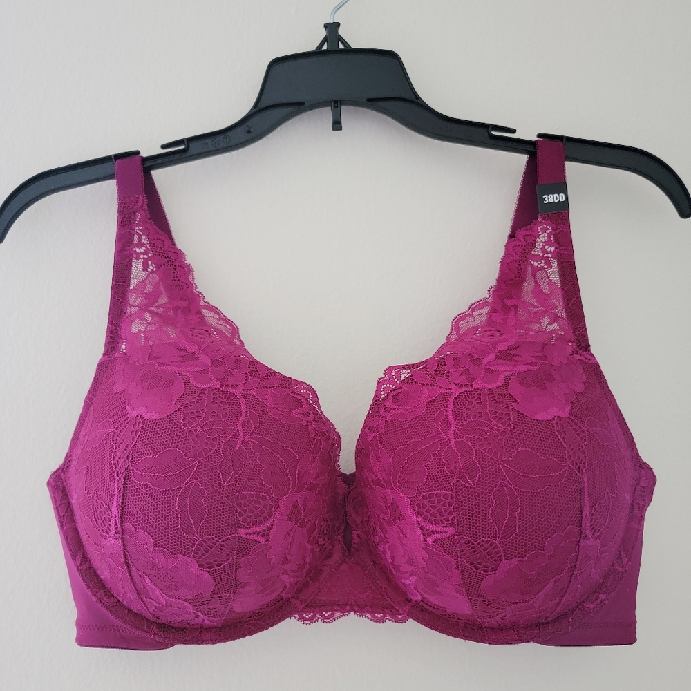 NWT Torrid | Push-Up Plunge Bra Lace Pink